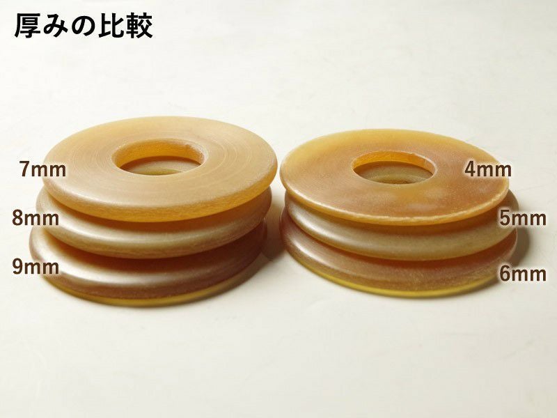 加工所取寄せ品】竹刀用 ○極上磨き革鍔（○4ミリ厚）名彫り＆贈呈用