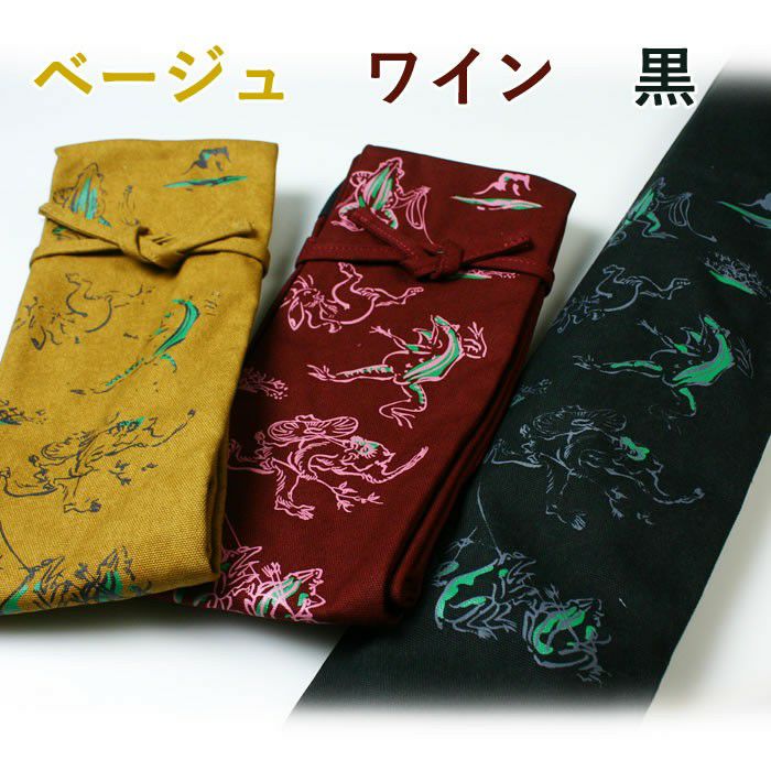 加工所取寄品】 剣道 竹刀袋 ○酒袋染鳥獣画略式 3本入 | 剣道用品の