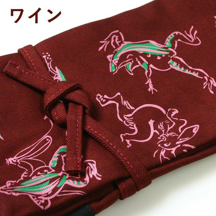 加工所取寄品】 剣道 竹刀袋 ○酒袋染鳥獣画略式 3本入 | 剣道用品の